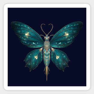 Magical blue butterfly Sticker